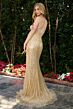 Elizabeth K GL3851 Sweetheart Neckline Embellished Strapless Dress