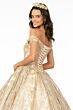 Elizabeth K GL1820 Beaded Bodice Sweetheart Neck Sweet 16 Dress