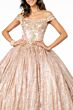 Elizabeth K GL1820 Beaded Bodice Sweetheart Neck Sweet 16 Dress