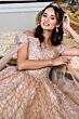 Elizabeth K GL1926 Sheer Cape Sleeve Off-The-Shoulder Quinceanera Gown