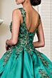 Elizabeth K GL1930 Pleated Satin Skirt Sweetheart Neck Sweet 16 Dress