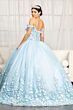 Elizabeth K GL1960 Sweetheart Neck Applique Bodice Sweet 16 Dress