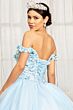 Elizabeth K GL1960 Sweetheart Neck Applique Bodice Sweet 16 Dress