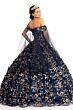 Elizabeth K GL1970 Detachable Sleeve Sweetheart Neck Quinceanera Gown