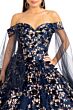 Elizabeth K GL1970 Detachable Sleeve Sweetheart Neck Quinceanera Gown