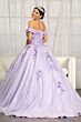 Elizabeth K GL1971 Applique Bodice Off-The-Shoulder Sweet 16 Dress
