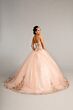 Elizabeth K GL1973 Sequin Bodice Sweetheart Neck Sweet 16 Dress