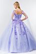 Elizabeth K GL1974 Removable Sleeve V-Neck Quinceanera Gown