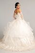 Elizabeth K GL1976 Bell Sleeve Ruffle Skirt Sweet 16 Dress