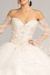 Elizabeth K GL1976 Bell Sleeve Ruffle Skirt Sweet 16 Dress