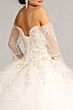 Elizabeth K GL1976 Bell Sleeve Ruffle Skirt Sweet 16 Dress