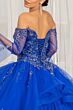 Elizabeth K GL1976 Bell Sleeve Ruffle Skirt Sweet 16 Dress