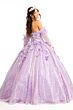 Elizabeth K GL1986 Gauntlet Sleeve Sweetheart Neck Quinceanera Gown