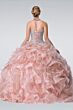 Elizabeth K GL2209 Strapless Ruffle Skirt Sweet 16 Gown