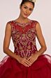 Elizabeth K GL2511 Sheer Neck Cutout Back Sweet 16 Gown