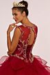 Elizabeth K GL2511 Sheer Neck Cutout Back Sweet 16 Gown