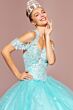 Elizabeth K GL2602 Halter Neck Cutout Back Sweet 16 Gown