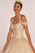 Elizabeth K GL2602 Halter Neck Cutout Back Sweet 16 Gown