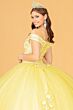 Elizabeth K GL2802 Off-The-Shoulder Lace Up Back Quinceanera Gown