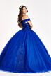 Elizabeth K GL2802 Off-The-Shoulder Lace Up Back Quinceanera Gown
