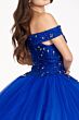 Elizabeth K GL2802 Off-The-Shoulder Lace Up Back Quinceanera Gown