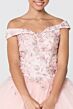 Elizabeth K GL2802 Off-The-Shoulder Lace Up Back Quinceanera Gown