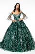 Elizabeth K GL2911 Off-The-Shoulder Bell Sleeve Sweet 16 Gown