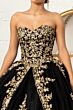 Elizabeth K GL3016 Sweetheart Neck Sheer Cape Sweet 16 Dress