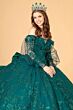 Elizabeth K GL3071 Puff Sleeve Back Bow Quinceanera Dress