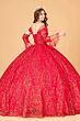 Elizabeth K GL3073 Removable Sleeve Off-The-Shoulder Sweet 16 Dress