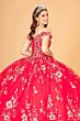 Elizabeth K GL3074 Lace-Up Back Sweetheart Neck Sweet 16 Dress