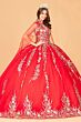 Elizabeth K GL3076 Cap Sleeve Cutout Back Sweet 16 Dress