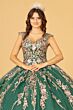 Elizabeth K GL3076 Cap Sleeve Cutout Back Sweet 16 Dress