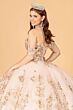 Elizabeth K GL3077 Off-The-Shoulder Embroidered Sweet 16 Dress