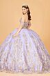 Elizabeth K GL3077 Off-The-Shoulder Embroidered Sweet 16 Dress