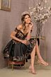 Elizabeth K GL3098 2-Way Skirt Satin Peplum Quinceanera Gown
