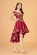 Elizabeth K GL3098 2-Way Skirt Satin Peplum Quinceanera Gown