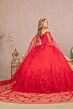 Elizabeth K GL3110 Sheer Cape Off The Shoulder Quinceanera Dress