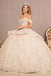 Elizabeth K GL3112 Sweetheart Neck Peplum Skirt Quinceanera Dress