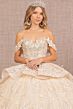 Elizabeth K GL3112 Sweetheart Neck Peplum Skirt Quinceanera Dress