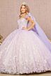 Elizabeth K GL3175 Shoulder Bow Streamer Sweetheart Neck Quince Gown