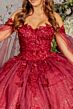 Elizabeth K GL3181 Sweetheart Neck Removable Sleeve Quinceanera Dress
