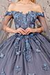 Elizabeth K GL3181 Sweetheart Neck Removable Sleeve Quinceanera Dress