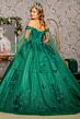 Elizabeth K GL3181 Sweetheart Neck Removable Sleeve Quinceanera Dress