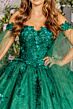 Elizabeth K GL3181 Sweetheart Neck Removable Sleeve Quinceanera Dress