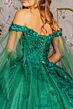 Elizabeth K GL3181 Sweetheart Neck Removable Sleeve Quinceanera Dress