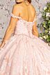Elizabeth K GL3183 Applique Waist Off-The-Shoulder Quinceanera Dress