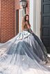 GLS by Gloria GL3318 Bell Sleeve Satin Back Bow Quinceanera Dress