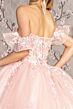 GLS by Gloria GL3475 Illusion Corset Sweetheart Neck Quince Gown