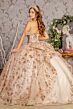 GLS by Gloria GL3485 Back Bow Off The Shoulder Quinceanera Dress